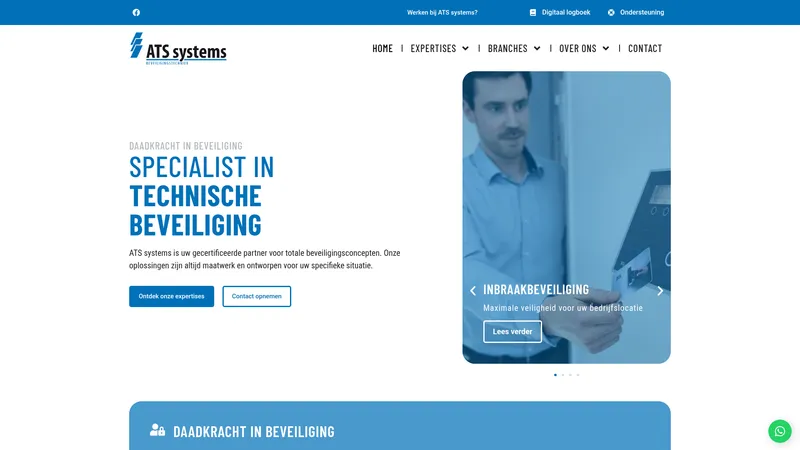 Website van ATS systems bv