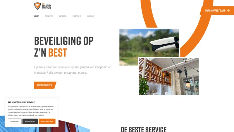 Website van Best Security Systems