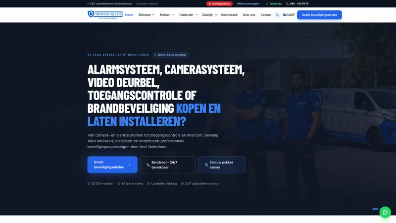 Website van Beveilig Alles B.V. - Expert in Beveiligingssystemen