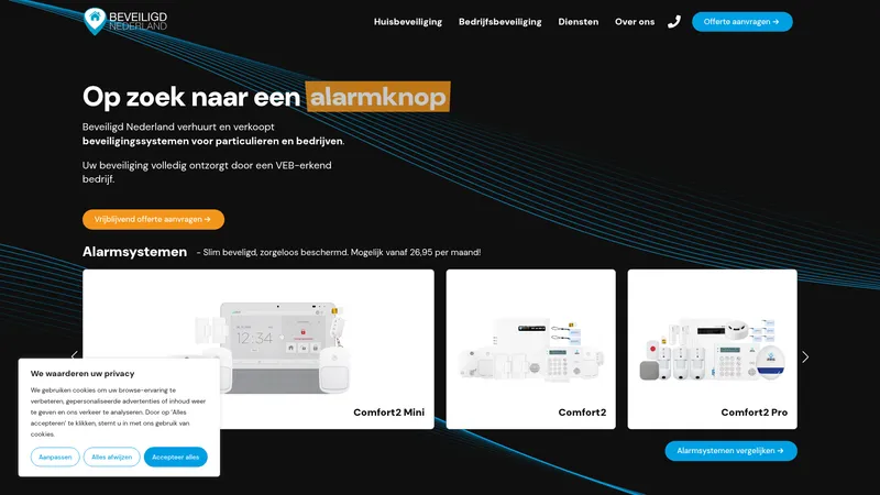 Website van Beveiligd Nederland