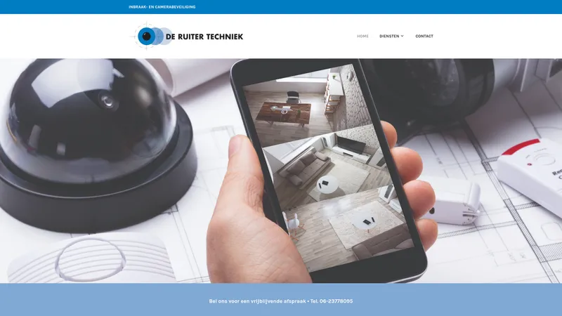 Website van De Ruiter Techniek