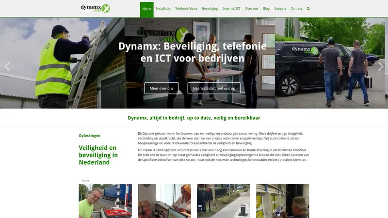Website van Dynamx B.V.