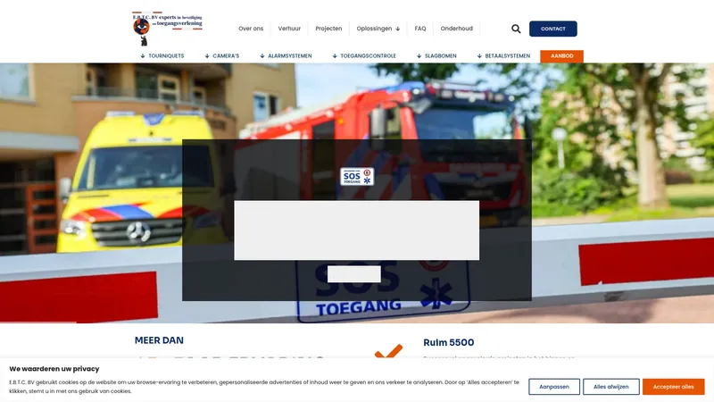 Website van E.B.T.C. BV
