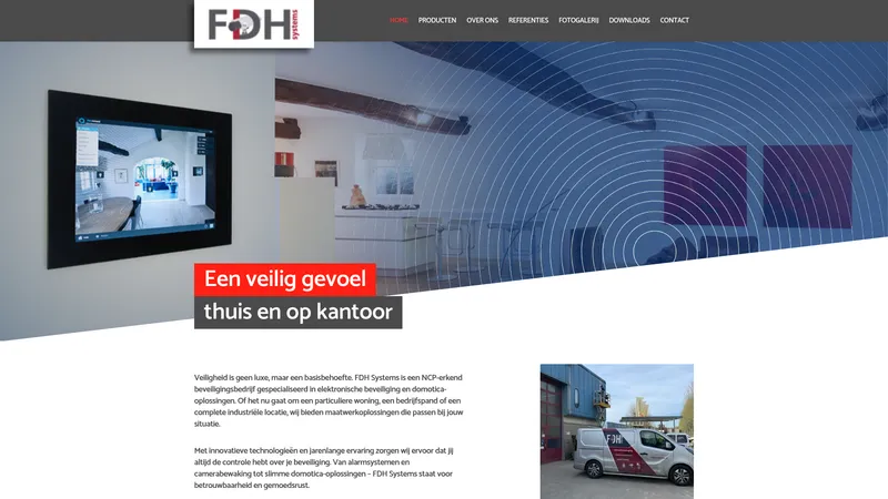 Website van FDH Systems