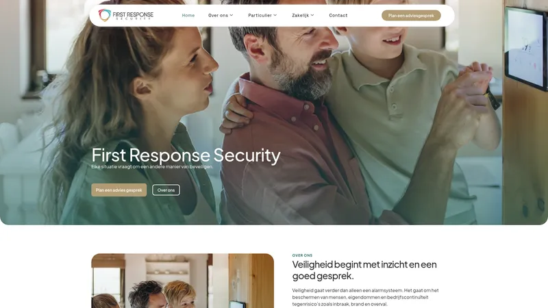 Website van First Response Security
