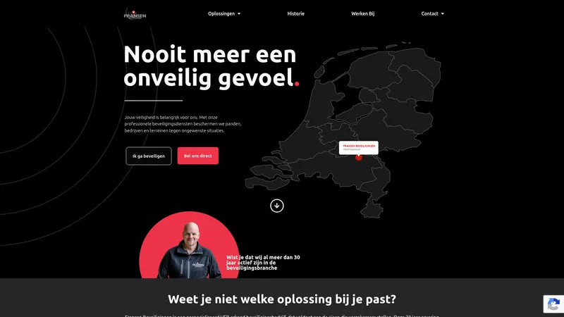 Website van Fransen Beveiligingen