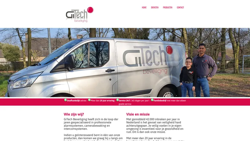 Website van Gi-Tech