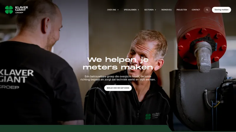 Website van Giant Security B.V.