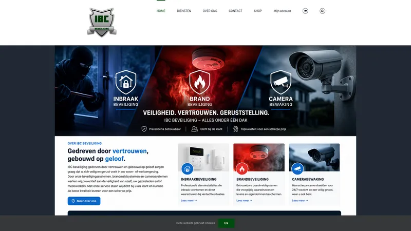 Website van IBC beveiliging
