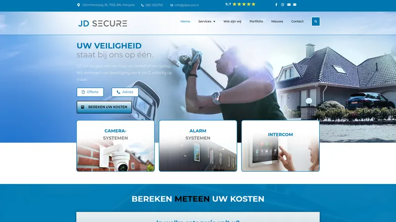 Website van JD Secure