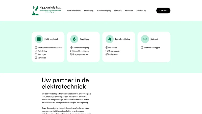 Website van Kippersluis B.V.