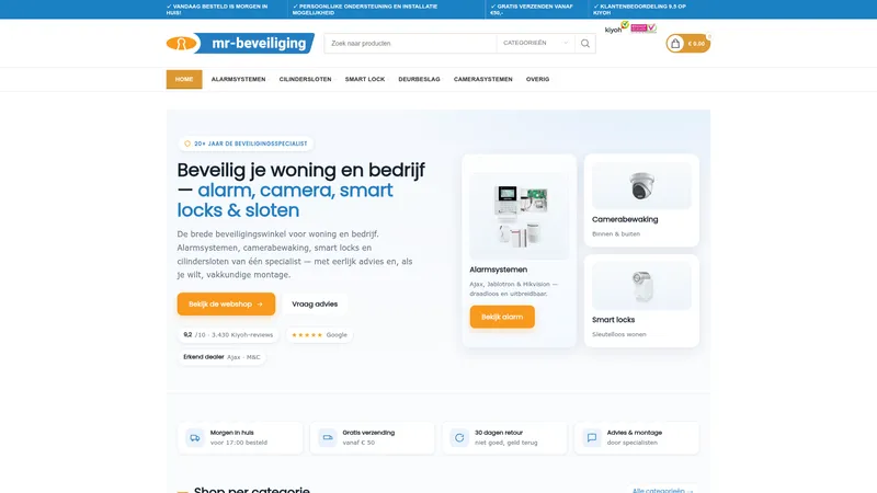 Website van MR-Beveiliging