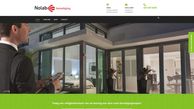 Website van Nolab Beveiliging