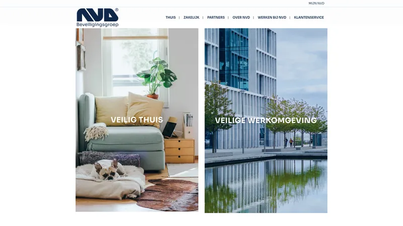 Website van NVD Beveiligingen BV