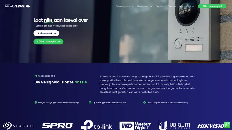 Website van Prosecured