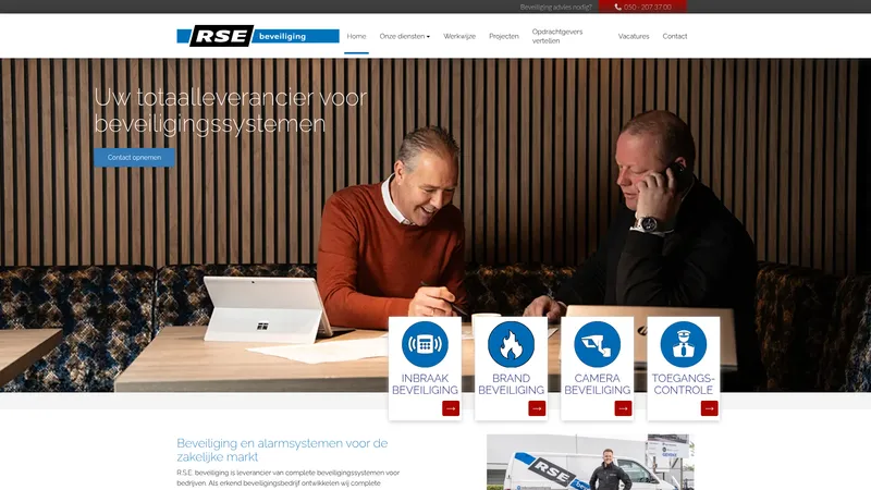 Website van R.S.E. beveiliging