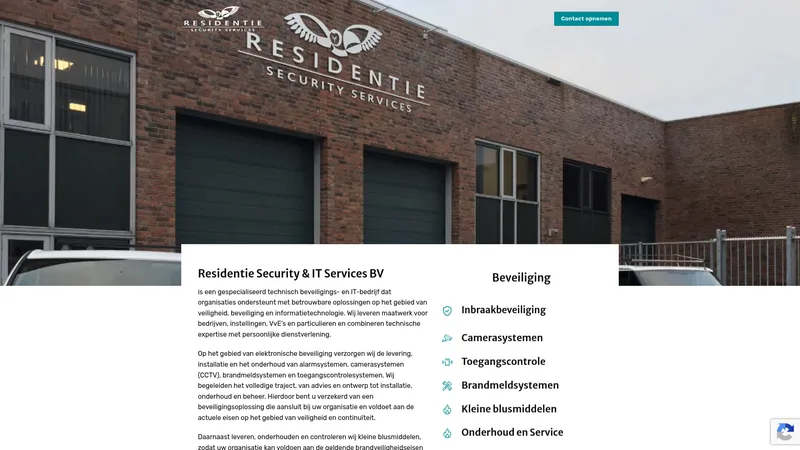 Website van Residentiesecurityshop
