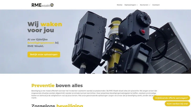 Website van RME Waakt B.V.