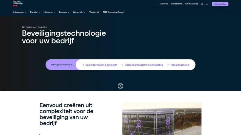 Website van Securitas Technology B.V.