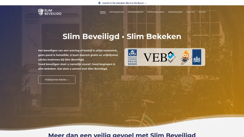 Website van Slim Beveiligd