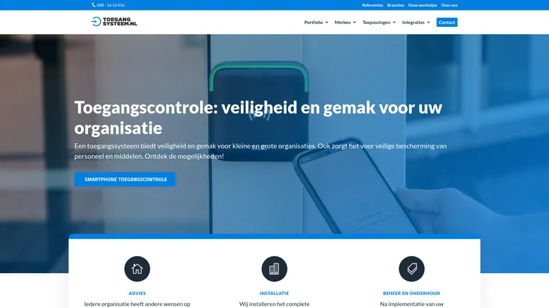 Website van Toegangssysteem