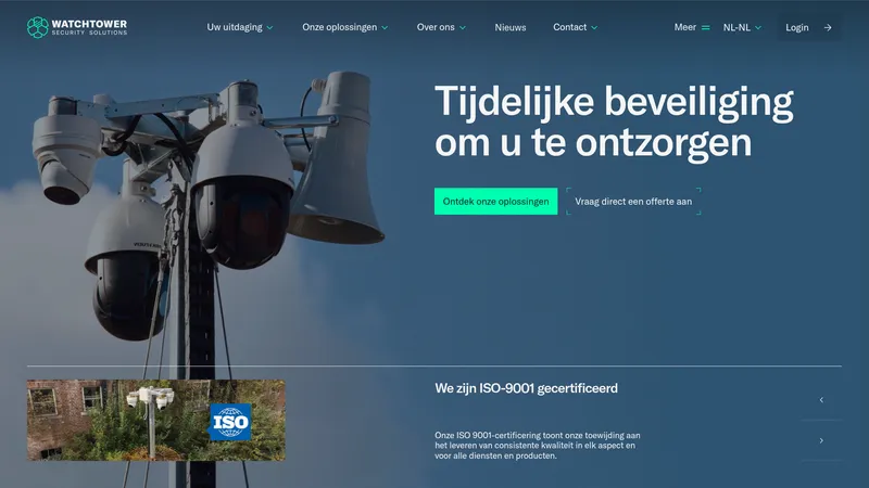 Website van Watchtower Security Solutions Nederland B.V.